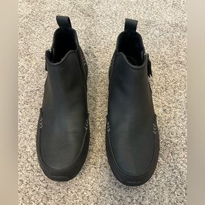 women’s sketchers memory foam black ankle boots